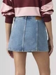 Юбка джинсовая мини летняя женская Levi`s Button Front Skort 005NA-0000 25 Голубая (5401187796390) - изображение 2