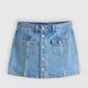 Юбка джинсовая мини летняя женская Levi`s Button Front Skort 005NA-0000 29 Голубая (5401187796826) - изображение 7