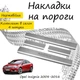 Накладки на пороги Opel INSIGNIA II B Опель Инсигния 2008-2016 Нержавеющая сталь Внутренние 4 шт. Цвет Хром - изображение 1