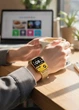 Жіночий смарт годинник C7 Pro Bluetooth дзвінки IPS дисплей сповіщення з месенджерів сталевий браслет до 4 днів роботи сповіщення месенджерів трекер сну підрахунок кроків і калорій Gold - зображення 4