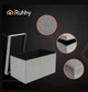 Пуф-органайзер Ruhhy 26131, 76×38×38 см, 110 л, складний текстильний пуф для зберігання речей, водостійкий, м’яке сидіння, до 2 осіб, сірий - изображение 2