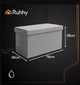 Пуф-органайзер Ruhhy 26131, 76×38×38 см, 110 л, складний текстильний пуф для зберігання речей, водостійкий, м’яке сидіння, до 2 осіб, сірий - изображение 4