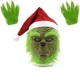 Маска + Рукавички Грінч Grinch, розмір універсальний для дітей та дорослих, для маскараду, карнавалу, вечірки - зображення 1