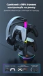 RGB-підставка для геймпадів і навушників HS-P5S049 з USB і Type-C, тримач для 4 контролерів і гарнітури, RGB-підсвічування, чорний - зображення 8