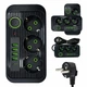 Мережевий фільтр-подовжувач 3 розетками 4 USB, 1 Type-C трійник із запобіжником 2500 Вт 3 м Чорний - зображення 4