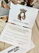 Подарочные сертификаты Beauty Card белые с объемным золотом Soft Touch (минимальный заказ 5 шт) - изображение 2