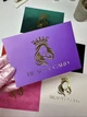 Подарочные сертификаты Beauty Card фиолетовые с объемным золотом Soft Touch (минимальный заказ 5 шт) - изображение 2