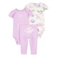 Комплект Carter's 3в1 2 боді, легінси для девочки 69-72 см (1T121010_9M) - изображение 1
