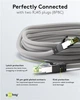 Патч-корд Goobay RJ45 SFTP8.1 0.25m patch AWG24 D=8.2mm LSOH 4PPoE сірий(75.05.5134) - зображення 5