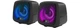 Игровые колонки Defender J2 LED USB Black — акустика 2.0, мощный звук 6 Вт, RGB подсветка, динамики 2×3 Вт, подключение mini-jack 3.5 мм, USB питание, мультимедийные колонки - изображение 3