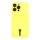 Чохол TPU Colorfull Pocket Card для iPhone 14 Pro Max Yellow - изображение 1