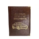 Обкладинка для автодокументів Auto Documents тиснення золотом Коричнева (112689) - зображення 1