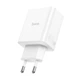 Зарядное устройство Hoco C126A Pure PD / QC 40W(2C1A)|1 USB-A, 2 Type - C адаптер с быстрой зарядкой 20W (5V/3A, 9V/2.22A, 12V/1.67A), 18W (5V/3A, 9V/2A, 12V/1.5A) - изображение 5