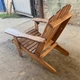 Шезлонг ДУБОВИЙ від RELAX WOOD (ADIRONDACK) для тераси , саду , басейну , натуральне дерево - зображення 3