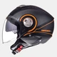 Мотошолом MT Helmets City Eleven Tron Matt Black Fluor Orange L - зображення 1
