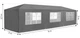 Cадовий павільйон-намет ModernHome by Multistore MultiGarden PAW 3X9 GRAY - зображення 3