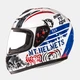 Мотошолом MT Helmets Thunder Kid SNIPER White Blue Red Дитячий S - зображення 1