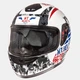 Мотошолом MT Helmets Thunder Kid SNIPER White Blue Red Дитячий S - зображення 3