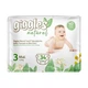Детские подгузники 136 шт Giggles Natural размер 3 Midi (4-9 кг) Детские одноразовые подгузники с усиленной защитой от протечек до 12 часов Памперсы органические для детей - изображение 2