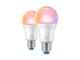 Розумна лампа WiZ Colors A60 E27 біла 8.5W 806лм 2200-6500K RGB Wi-Fi набір 2 шт. 8720169072336 - зображення 2