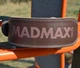 Пояс для важкої атлетики MadMax MFB-246 Full leather шкіряний Chocolate brown M - зображення 4