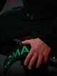 Пояс для тяжелой атлетики MadMax MFB-301 Suede Single Prong кожаный Black/Green XXL - изображение 2