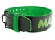 Пояс для важкої атлетики MadMax MFB-302 Quick Release Belt шкіряний Black/Green M - зображення 1