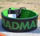 Пояс для важкої атлетики MadMax MFB-302 Quick Release Belt шкіряний Black/Green M - зображення 6