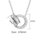 Кулон двойное кольцо в стиле Bvlgari (RoseGold) - изображение 2