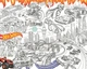 Раскраска Хот Вилс / Hot Wheels Мега большая раскраска 120 х 150 см - изображение 2
