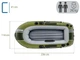 Надувная двухместная лодка Intex Seahawk 2 с веслами и насосом 236 * 114 * 41 см - изображение 2