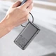 УМБ ACEFAST PD power bank with cable M7 10000mAh |1USB/1Type-C, 30W/3A, PD/QC| Black - зображення 6