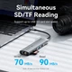 Док-станція USB3.2 Type-C --> HDMI/USB3.0/USB2.0/RJ45/SD/TF/PD 100W Hub 8-in-1 Vention - зображення 11