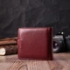 Женский практичный бумажник из натуральной кожи ST Leather 22554 Бордовый - изображение 8