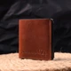 Вместительный кожаный мужской кошелек с монетницей Сердце GRANDE PELLE 16743 Светло-коричневый - изображение 6