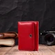 Горизонтальный кошелек для женщин из натуральной кожи ST Leather 19478 Красный - изображение 7