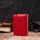 Горизонтальный кошелек для женщин из натуральной кожи ST Leather 19478 Красный - изображение 8
