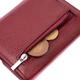 Женский кожаный кошелек с монетницей ST Leather 19492 Бордовый - изображение 6