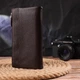 Практичный кошелек из натуральной зернистой кожи CANPELLINI 21632 Коричневый - изображение 8