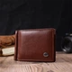 Зручний затискач для грошей із натуральної гладкої шкіри ST Leather 19427 Коричневий - зображення 7