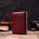Кожаный женский кошелек с монетницей ST Leather 19480 Бордовый - изображение 8