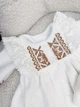 Костюм из альпаки для девочки Family Tradition альпака с вышивкой 68 см белый Шоколадная мечта - изображение 2