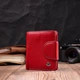 Кожаный яркий кошелек с монетницей для женщин ST Leather 19453 Красный - изображение 7