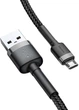 Кабель Baseus Cafule Cable USB to Micro USB 2.4A 0.5м (CAMKLF-AG1) Black - изображение 10