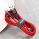 Кабель Baseus Cafule Cable USB to Micro USB 2.4A 1м (CAMKLF-B09) Red - зображення 6