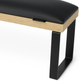 Подставка для маникюра на съемных металлических черных ножках Spenvi Loft Black на коричневой основе - изображение 2