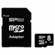 Карта пам'яті Micro SD 8Gb Silicon Power (class 10)+SD - изображение 1