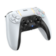 Бездротовий ігровий джойстик GA1 Phoenix для PS4 / PS5 / ПК, Bluetooth геймпад з вібрацією та гіроскопом, білий - зображення 1