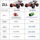 Машинка на пульте управления ZLL SG316 MAX 1:16 Радиоуправляемая машинка Монстр-трак Внедорожник 4WD До 50 км/ч Бесколлекторная 2 аккумулятора + батарейки в пульт - изображение 5