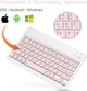 Bluetooth-клавиатура для всех iPad, планшетов Android, смартфонов и ПК Белый - изображение 3
